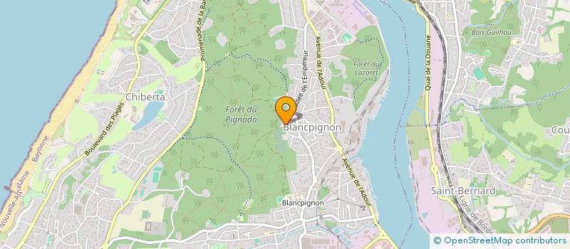 localisation de l'entreprise MARBRERIE BON à ANGLET