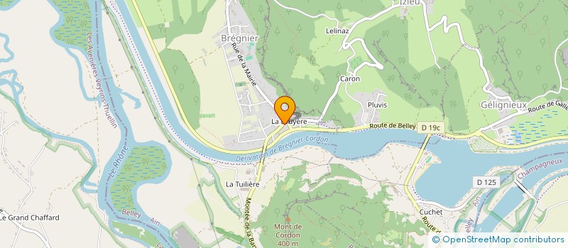 localisation de l'entreprise MARBRERIE BORGET ET FILS à BREGNIER-CORDON