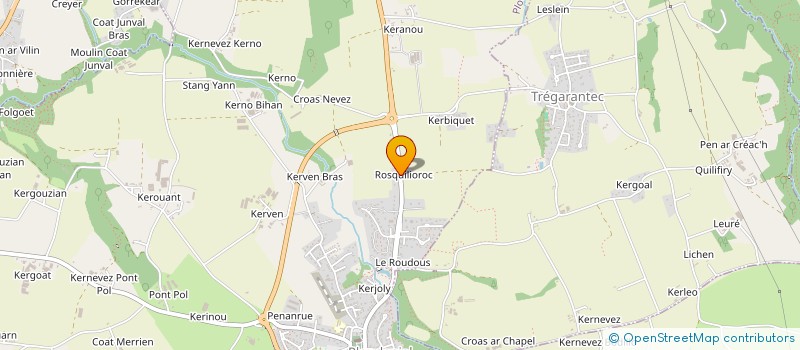 localisation de l'entreprise MARBRERIE BOSSARD  PLOUDANIEL