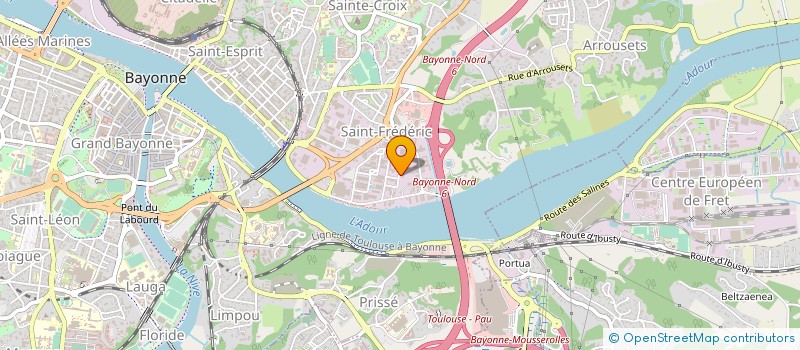 localisation de l'entreprise MARBRERIE BOUSQUET BATIMENT à BAYONNE