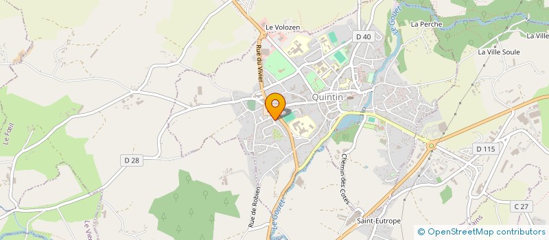 localisation de l'entreprise MARBRERIE BRIEND à QUINTIN