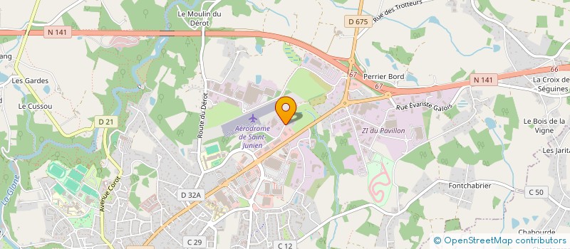 localisation de l'entreprise MARBRERIE CHOISNET  SAINT-JUNIEN