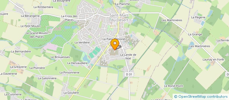 localisation de l'entreprise MARBRERIE DE LA NOE à SAINT-MARS-DU-DESERT
