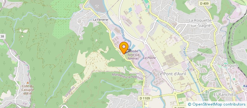 localisation de l'entreprise MARBRERIE DE LA SIAGNE  PEGOMAS