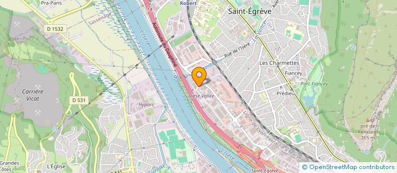 localisation de l'entreprise MARBRERIE DE LA VENCE à SAINT-EGREVE