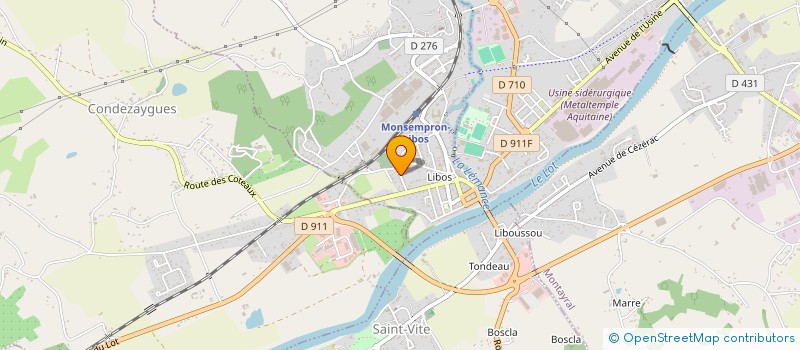localisation de l'entreprise MARBRERIE DE LIBOS - ETS LE BAIL à MONSEMPRON-LIBOS