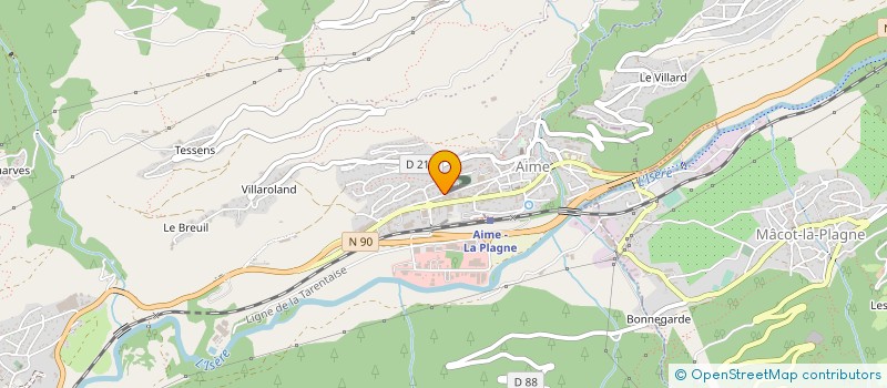 localisation de l'entreprise MARBRERIE DE TARENTAISE à AIME-LA-PLAGNE