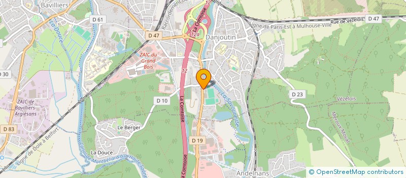 localisation de l'entreprise MARBRERIE DEMURU EURL  DANJOUTIN