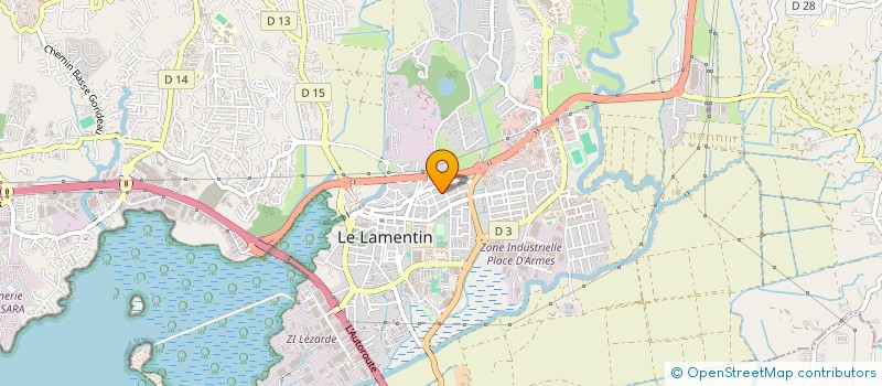 localisation de l'entreprise MARBRERIE DU LAMENTIN  LE LAMENTIN