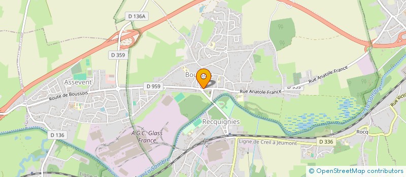 localisation de l'entreprise MARBRERIE DUBOIS SARL à BOUSSOIS