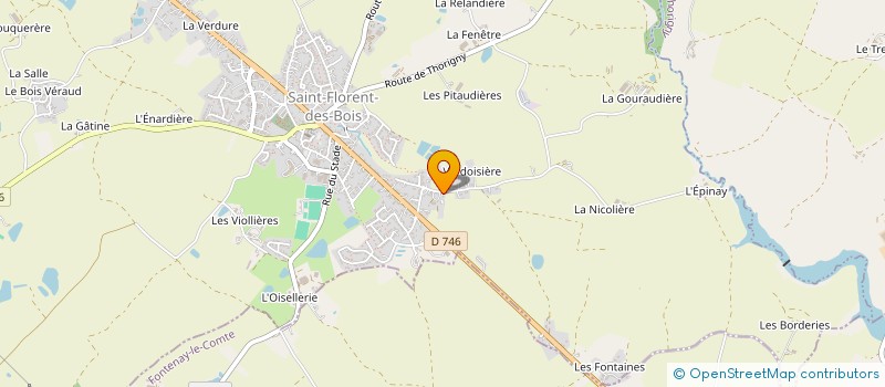 localisation de l'entreprise MARBRERIE ET POMPES FUNEBRES ROY à RIVES DE L'YON