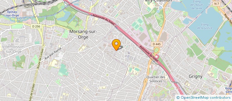 localisation de l'entreprise MARBRERIE FOURNITURES TECHNIQUES BATIMENT  MORSANG-SUR-ORGE