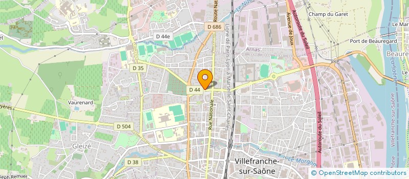 localisation de l'entreprise MARBRERIE FRANCIOLI à VILLEFRANCHE-SUR-SAONE