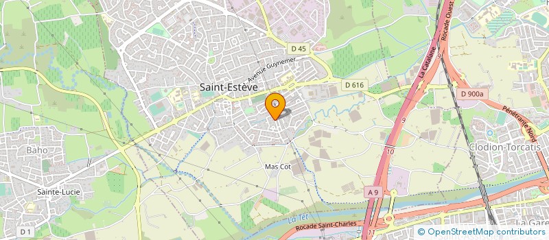 localisation de l'entreprise MARBRERIE FRANCISCO à SAINT-ESTEVE