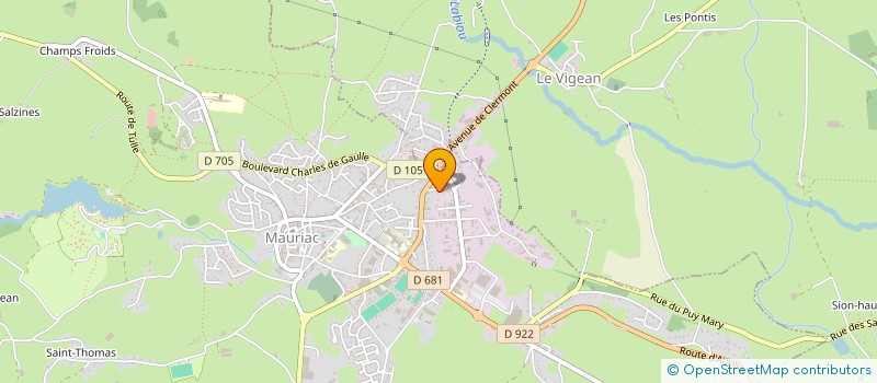 localisation de l'entreprise MARBRERIE FREYSSAC à JUSSAC