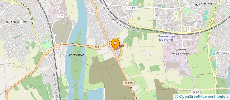 localisation de l'entreprise MARBRERIE FUNERAIRE GERARD ET FILS à TRIEL-SUR-SEINE