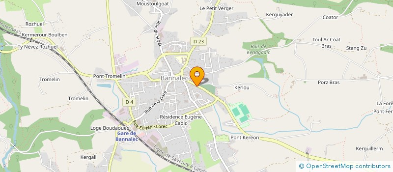 localisation de l'entreprise MARBRERIE FUNERAIRE LE NY à BANNALEC
