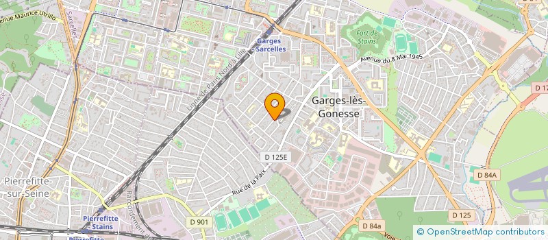 localisation de l'entreprise MARBRERIE FUNERAIRE PEREIRA à GARGES-LES-GONESSE