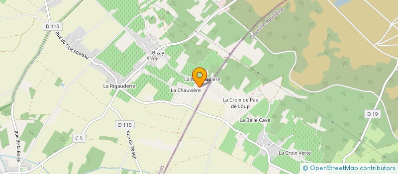 localisation de l'entreprise MARBRERIE FUNERAIRE RICHER à BELLEVIGNE-LES-CHATEAUX
