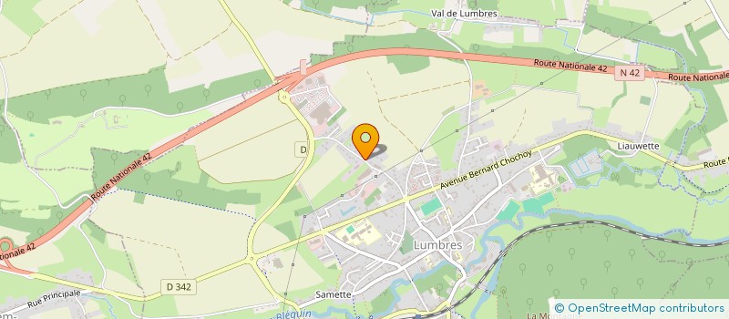 localisation de l'entreprise MARBRERIE GENERALE DECHAMPS à LUMBRES