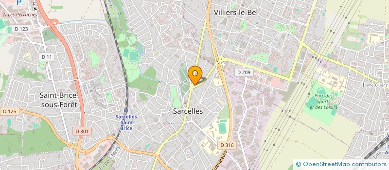 localisation de l'entreprise MARBRERIE GILLES PF SARL GILLES à SARCELLES