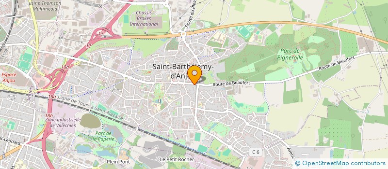 localisation de l'entreprise MARBRERIE GOLIOT à SAINT-BARTHELEMY-D'ANJOU