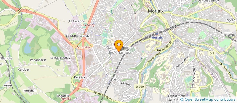 localisation de l'entreprise MARBRERIE GUIVARCH à MORLAIX