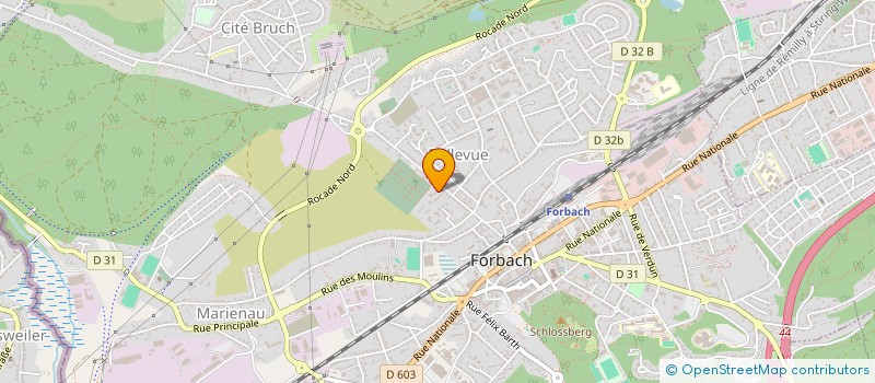 localisation de l'entreprise MARBRERIE GULDNER  FORBACH