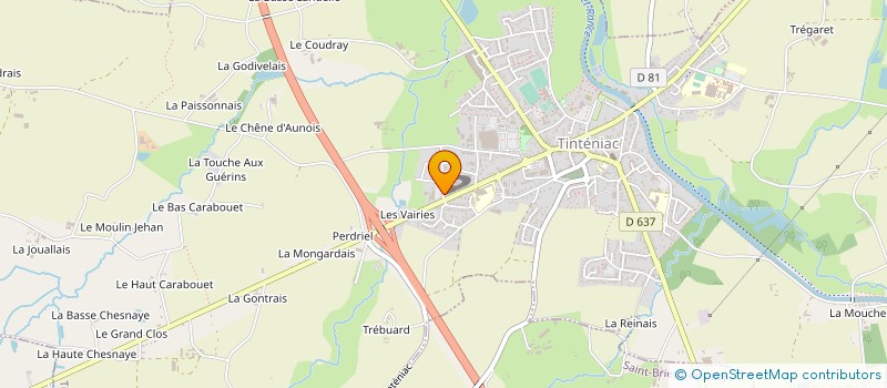 localisation de l'entreprise MARBRERIE HIGNARD ET FILS à TINTENIAC