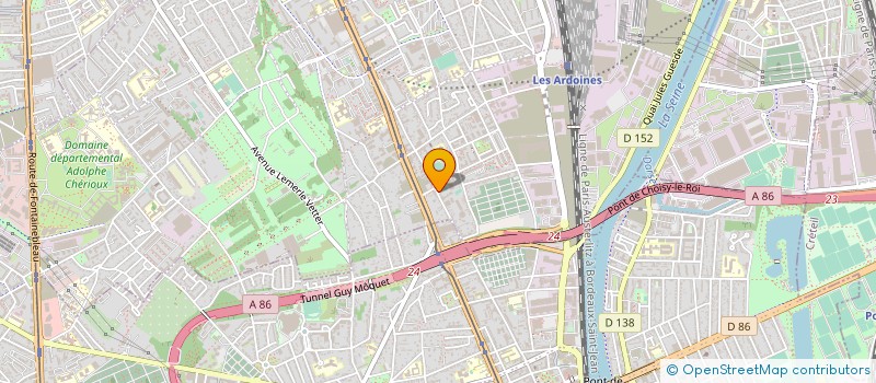 localisation de l'entreprise MARBRERIE JOJO à VITRY-SUR-SEINE