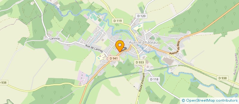 localisation de l'entreprise MARBRERIE JULIEN à AUXI-LE-CHATEAU
