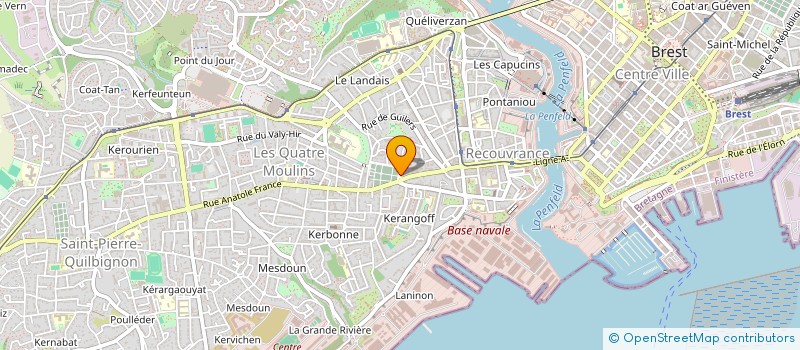 localisation de l'entreprise MARBRERIE KEROUANTON à BREST