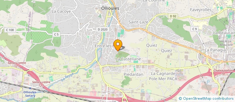 localisation de l'entreprise MARBRERIE LES DEUX FRERES  OLLIOULES