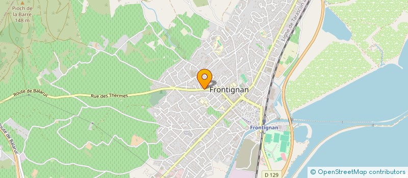 localisation de l'entreprise MARBRERIE MONTPELLIERAINE à FRONTIGNAN