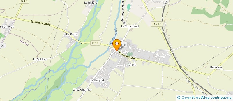 localisation de l'entreprise MARBRERIE MOREAU à SAINT-AMANT-DE-BOIXE