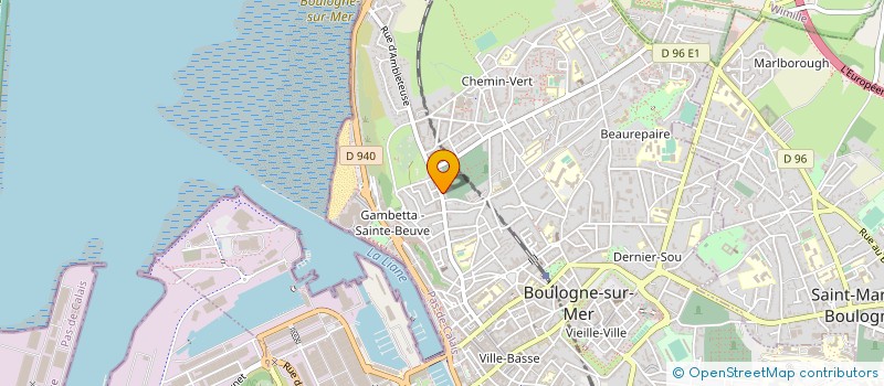 localisation de l'entreprise MARBRERIE MOUTON  BOULOGNE-SUR-MER