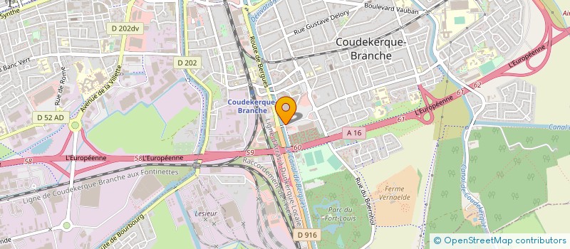 localisation de l'entreprise MARBRERIE PIERRE RINGOT ET FILS à COUDEKERQUE-BRANCHE