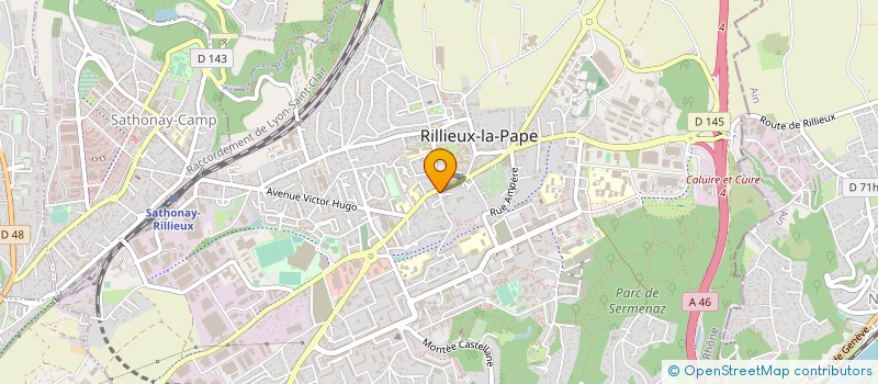 localisation de l'entreprise MARBRERIE PINAULT BERARD  RILLIEUX-LA-PAPE