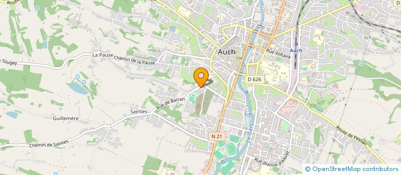 localisation de l'entreprise MARBRERIE PUJOLLE ET FILS à AUCH