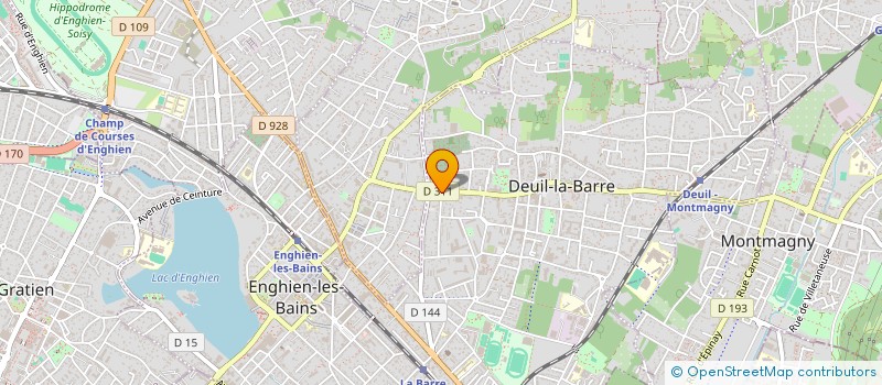 localisation de l'entreprise MARBRERIE REGIS DECORATION ART ET BAT  DEUIL-LA-BARRE