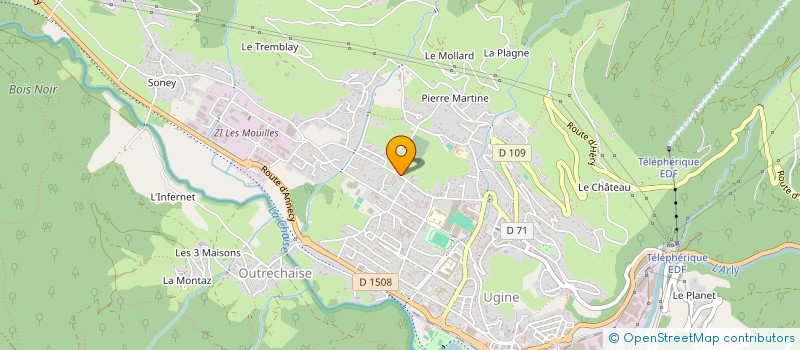 localisation de l'entreprise MARBRERIE RIGOTTI JULIEN ET FILS  UGINE