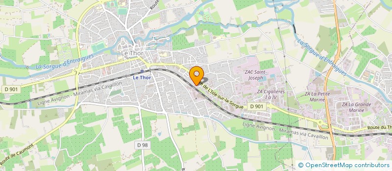 localisation de l'entreprise MARBRERIE ROMERO ET FILS  LE THOR