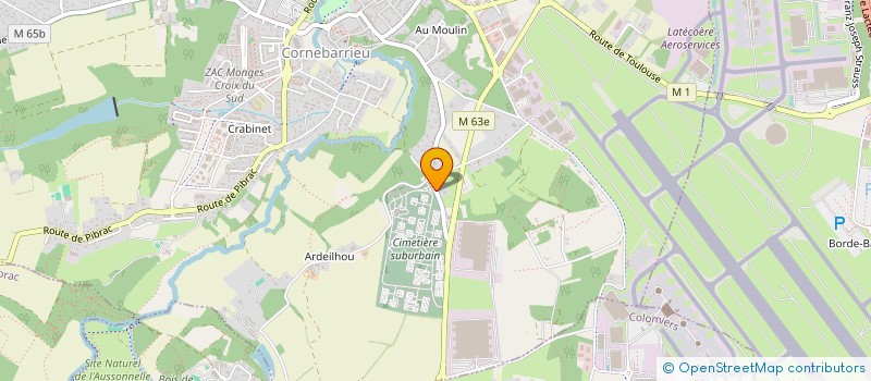 localisation de l'entreprise MARBRERIE SALVETAT D'EXPLOITATION  CORNEBARRIEU