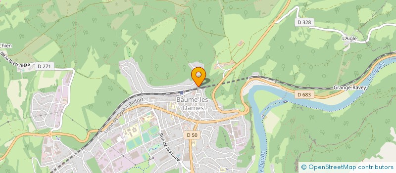 localisation de l'entreprise MARBRERIE SANZ  BAUME-LES-DAMES