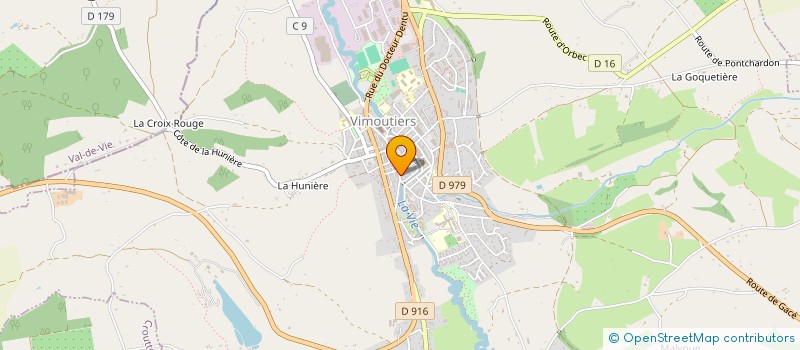 localisation de l'entreprise MARBRERIE TARGAT HERISSON à VIMOUTIERS