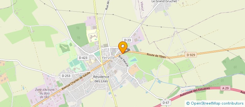 localisation de l'entreprise MARBRERIE THABURET à YERVILLE