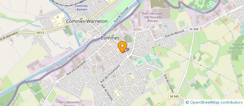 localisation de l'entreprise MARBRERIE VANDERMARLIERE à COMINES