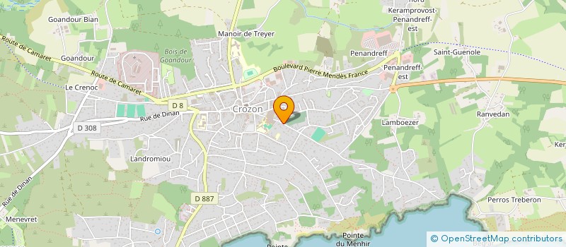 localisation de l'entreprise MARBRERIES HILY à CROZON