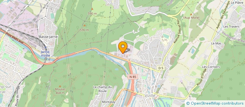 localisation de l'entreprise MARBRERIES NUCCI  VIZILLE