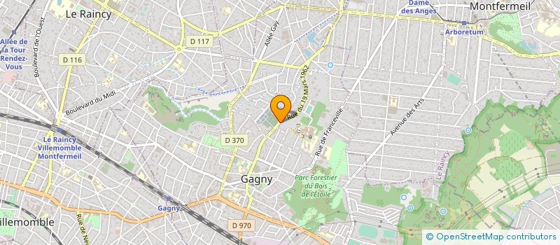 localisation de l'entreprise MARBRERIES REUNIES à GAGNY